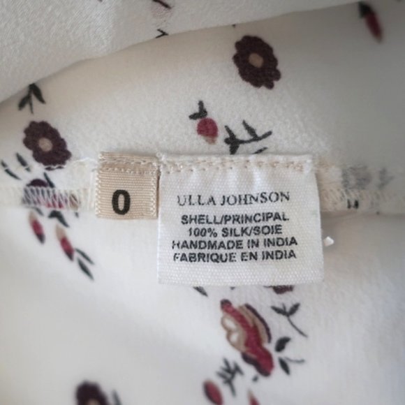 Ulla Johnson Blouse Lida White Embroidered Floral - Picture 10 of 10